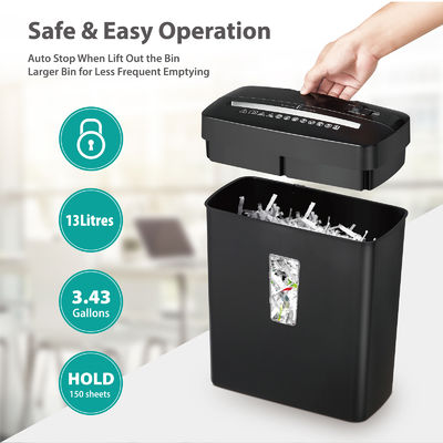 ETL phê duyệt Máy phá hủy giấy nhỏ gọn 6 tờ máy xé giấy 13L C220P-6