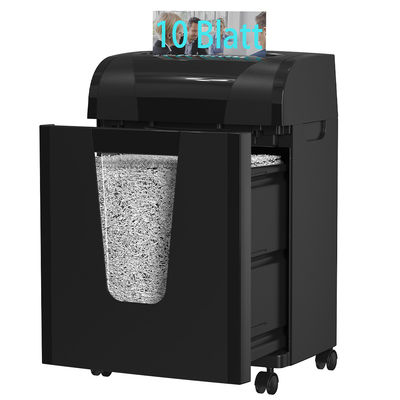 C261P 10 tấm Micro cắt văn phòng Home Paper Shredder Máy với 20L Bin