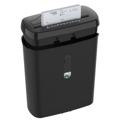 SD108P 8 tấm Strip cắt máy cắt giấy văn phòng cho tài liệu thẻ tín dụng và đĩa CD với 11L Bin