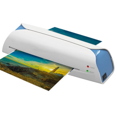 Màu trắng xanh A4 Laminator cho giấy tài liệu ảnh Menu với phát hành LM2008