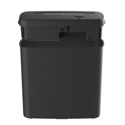 Tài liệu điện cắt chéo giấy phá hủy máy C502P 6 tờ thẻ tín dụng shredder với 11L mini giỏ bin