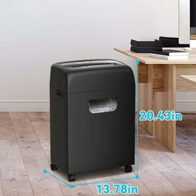 Công suất cao Heavy Duty 18 tờ giấy thẻ tín dụng Shredder cắt chéo 20L máy xé giấy cho sử dụng văn phòng C281P 5