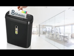 SD108P máy nghiền giấy cắt dải cho nhà và văn phòng với thùng giỏ 11L